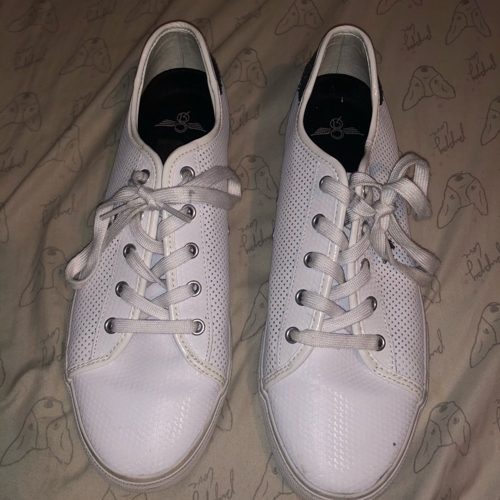 White designer sneakers